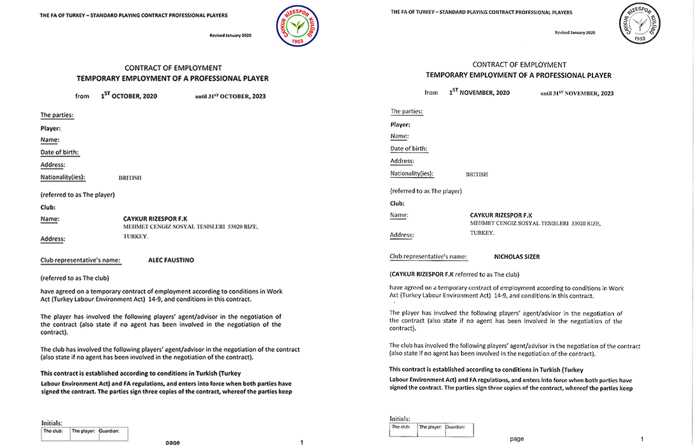 Fake Rizespor Contracts 2