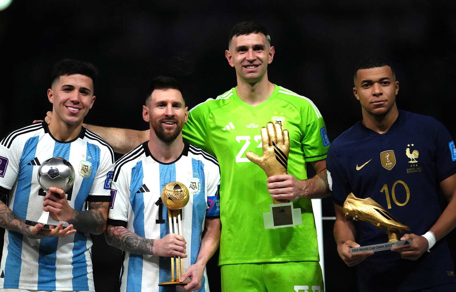 Des joueurs récompensés par des prix individuels lors de la Coupe du Monde  2022 - FIFPRO World Players' Union