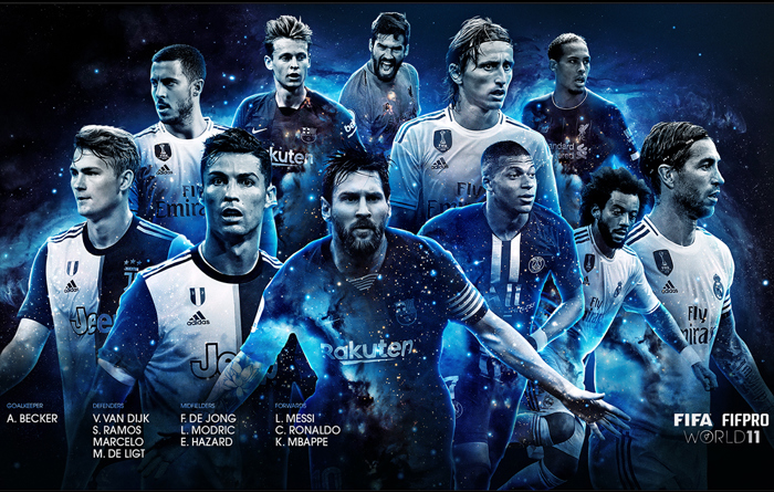 History The Fifa Fifpro Mens World 11 Of 2019 Fifpro World Players