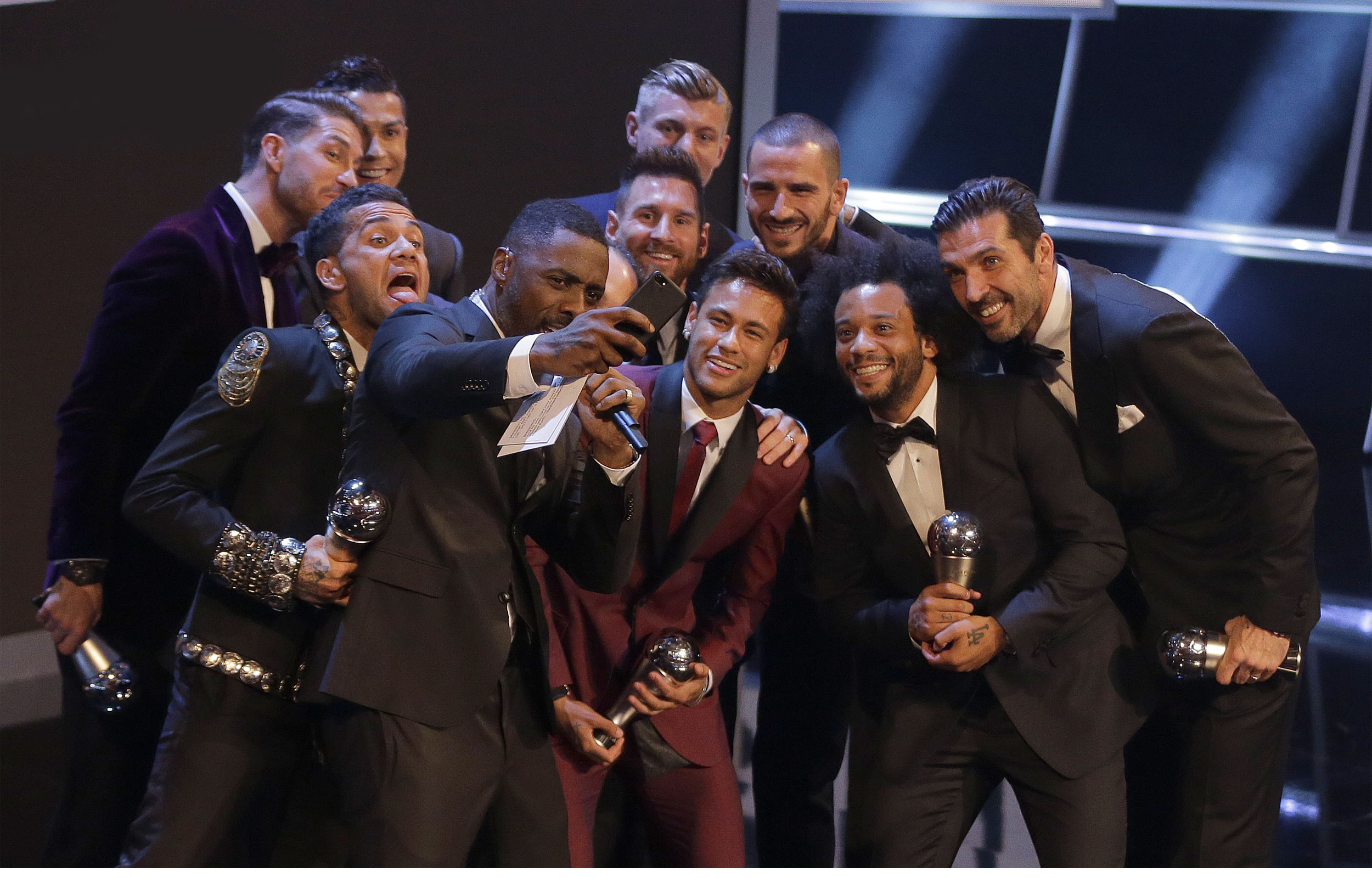 World 11 celebrating football's best players FIFPRO World Players' Union