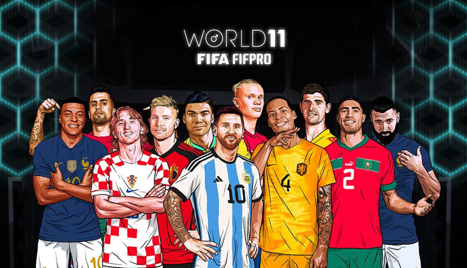 personeelszaken Afleiden Aanpassen Who made the 2022 FIFA FIFPRO Men's World 11? - FIFPRO World Players' Union