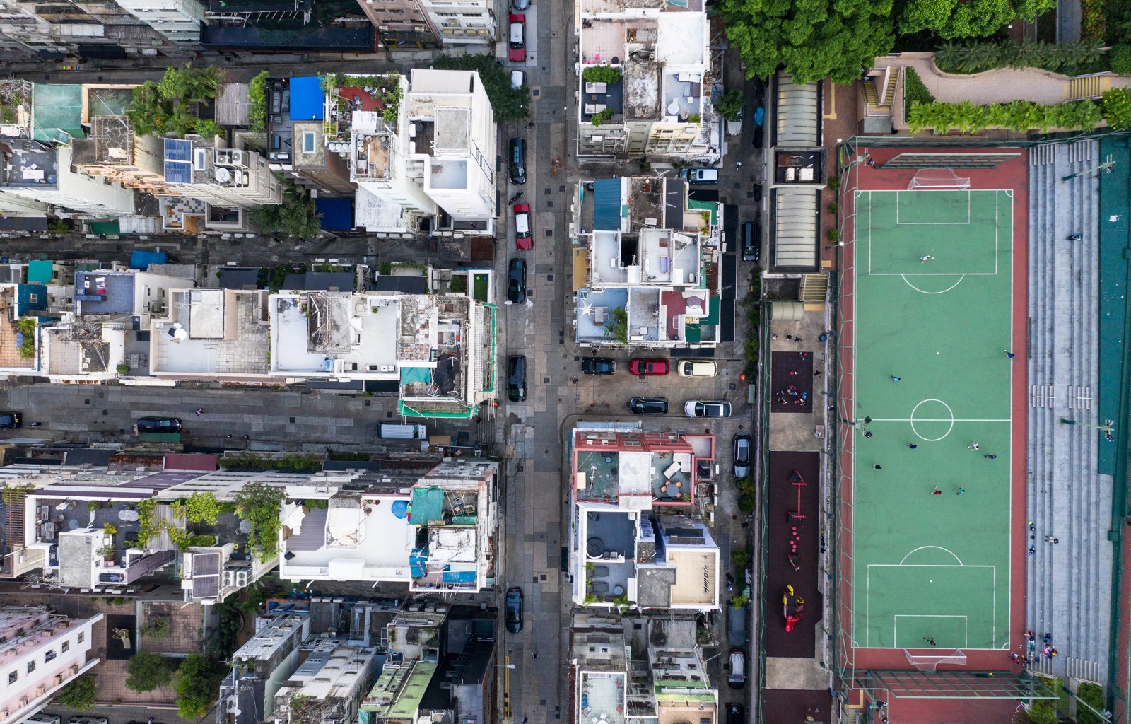 Football Pitch Drone